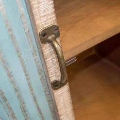 Weathered Brown with Antique White Wood and Metal Fully Assembled 2-Door Corrugated Storage Cabinet with 3-Shelves by OS Home and Office Furniture 16 Weathered Brown with Antique White Wood and Metal Fully Assembled 2-Door Corrugated Storage Cabinet with 3-Shelves by OS Home and Office Furniture -OS Home Sales Shop weathered antique barn wood os home and office furniture accent cabinets 475138 77 1000