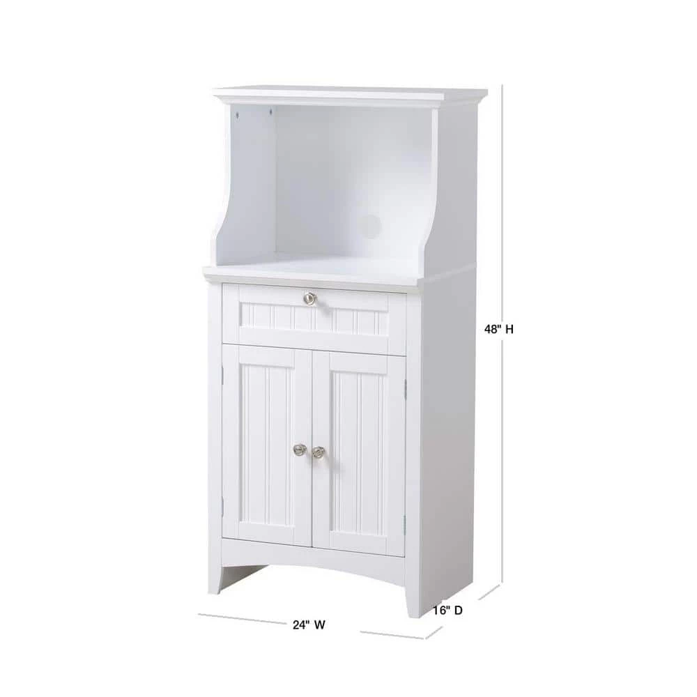OS Home and Office White Microwave/Coffee Maker Utility Cabinet by OS Home and Office Furniture 4 OS Home and Office White Microwave/Coffee Maker Utility Cabinet by OS Home and Office Furniture - Image 2