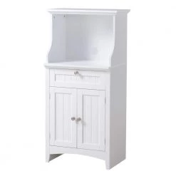 OS Home and Office White Microwave/Coffee Maker Utility Cabinet by OS Home and Office Furniture