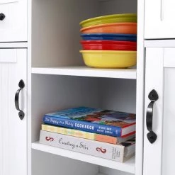 Farmhouse Series White Buffet with 2-Drawers by OS Home and Office Furniture -OS Home Sales Shop white os home and office furniture sideboards buffet tables 25305 fa 1000