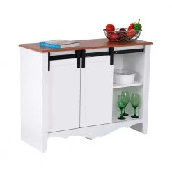 Farmhouse Series White Buffet with Sliding Barndoor and 3-Drawers by OS Home and Office Furniture 14 Farmhouse Series White Buffet with Sliding Barndoor and 3-Drawers by OS Home and Office Furniture -OS Home Sales Shop white os home and office furniture sideboards buffet tables 25306 66 1000