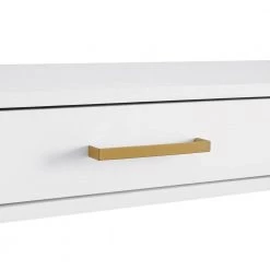 Modern Life 54 in. Rectangular White Laminate One Drawer Computer Desk with Built In Charging Tray by OS Home and Office Furniture 17 Modern Life 54 in. Rectangular White Laminate One Drawer Computer Desk with Built In Charging Tray by OS Home and Office Furniture -OS Home Sales Shop white os home and office furniture writing desks mdrld wh 44 1000