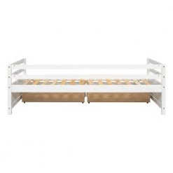 White Twin Size Daybed with two Storage Drawers by Siavonce -OS Home Sales Shop white siavonce daybeds dj y w50450915 66 1000