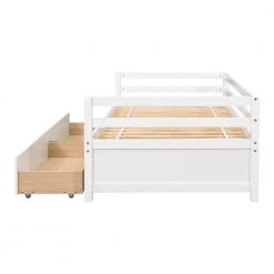 White Twin Size Daybed with two Storage Drawers by Siavonce -OS Home Sales Shop white siavonce daybeds dj y w50450915 76 1000