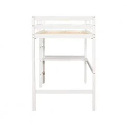 White Twin Size Loft Bed with built-in desk by Siavonce -OS Home Sales Shop white siavonce loft beds dj y w50450911 4f 1000