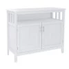 Kitchen Storage Sideboard And Buffet Server Cabinet - White by Siavonce